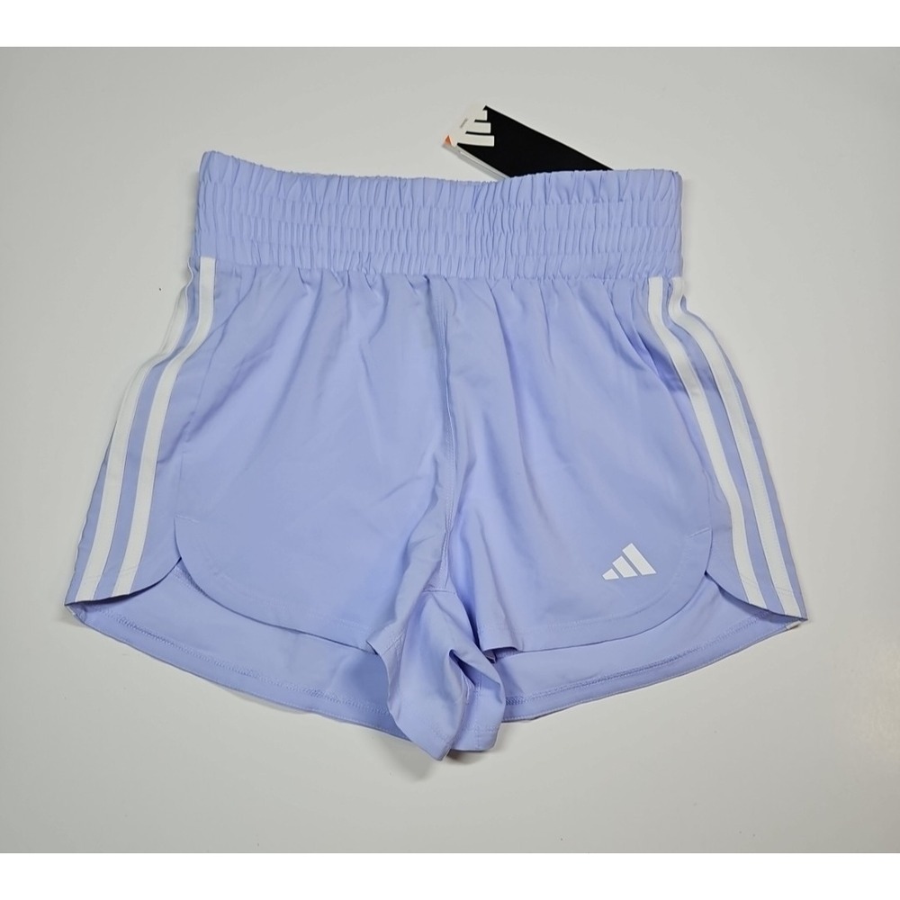 Adidas Womens Purple AeroReady Pacer 3" High Rise Running Shorts Size XS NWT